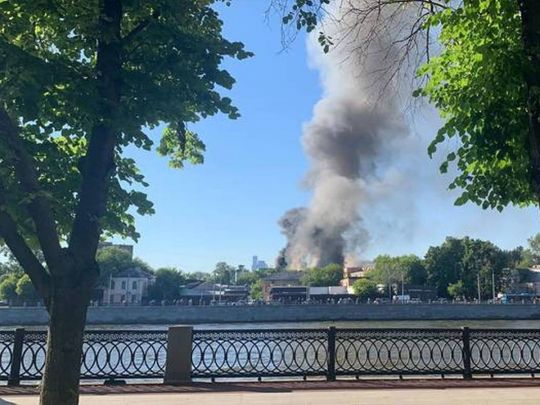 Вибухи в центрі Москви: на набережній горить склад піротехніки
