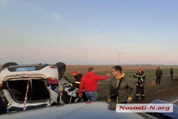 На трассе Одесса-Николаев в ДТП попала машина полиции: есть пострадавшие
