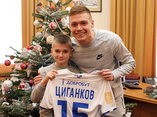 Лідер «Динамо» Циганков здійснив мрію хлопчика, який втратив батька