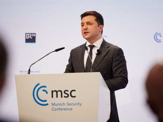 «Вісім років Україна стримує одну з найсильніших армій світу»: повний текст виступу Зеленського у Мюнхені