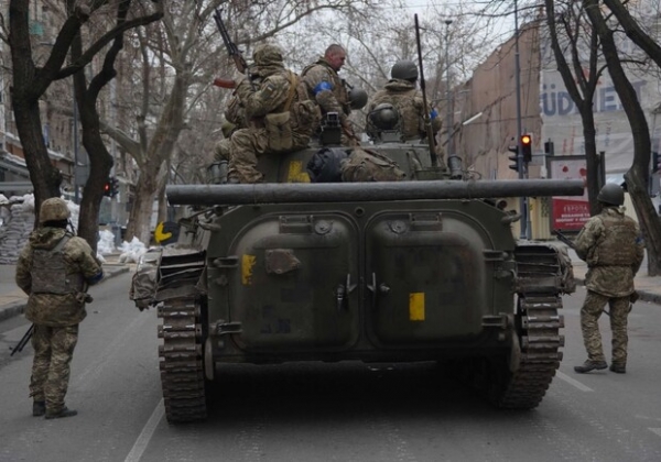 В ВСУ показали военную технику в центре Одессы