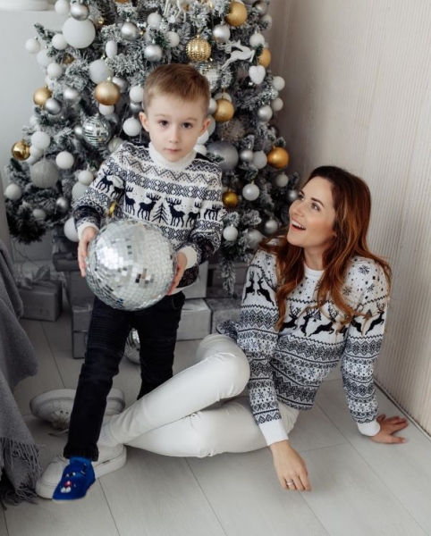 Наталка Денисенко замилувала зимовою фотосесією з сином