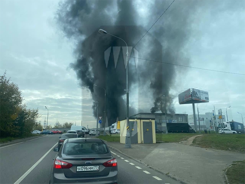 В москві сталася потужна пожежа в торговому центрі