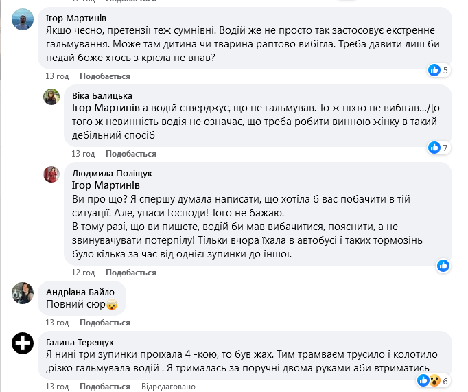 «Просто познущалися»: у Львові поліція склала протокол на пенсіонерку, яка зламала щелепу після падіння у тролейбусі