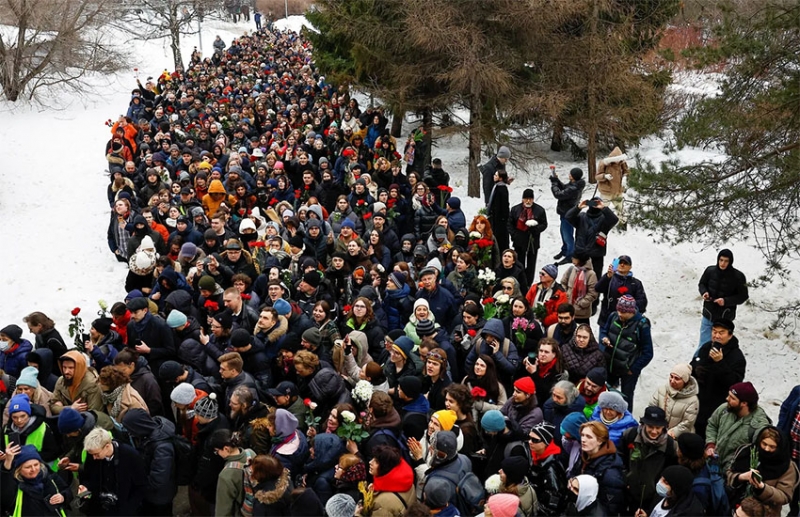 В москві поховали опозиційного політика Олексія Навального: що відомо