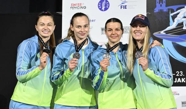 Фехтування. Шаблістки Одеської області завоювали срібні медалі чемпіонату Європи