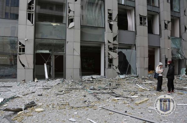 Атака терористів по Києву: одна людина загинула і одна постраждала, виникли пожежі, пошкоджено тепломагістраль